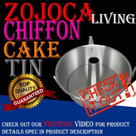 Best Angel Food Cake Pan Chiffon Cake Tin 25.4cm 10in Lightweight Aluminium with Legs