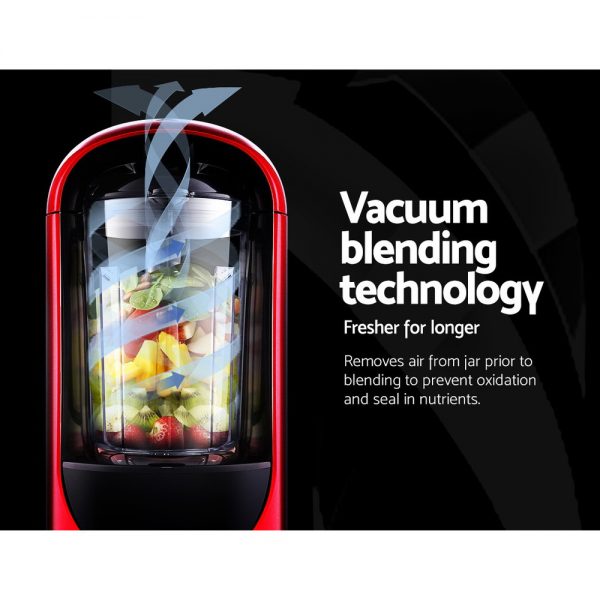 Devanti Vacuum Blender Commercial Juicer Mixer Food Processor Ice Crush